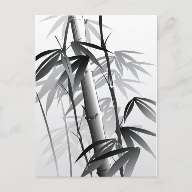 Postal Ilustracion de un cuadro de estilo oriental (Anverso)