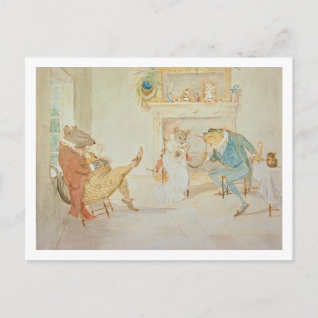 Postal Ilustracion de 'Una rana que haría Wooooke Go' (Anverso)