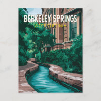 Ilustración de viaje a Berkeley Springs West Virgi