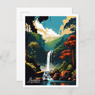 Postal Ilustracion de viaje de arte de Daintree Australia