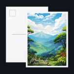 Postal Ilustracion de viajes vintage de Montverde Costa R<br><div class="desc">Montverde ilustracion de viaje vintage de Costa Rica</div>