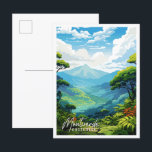 Postal Ilustracion de viajes vintage de Montverde Costa R<br><div class="desc">Montverde ilustracion de viaje vintage de Costa Rica</div>