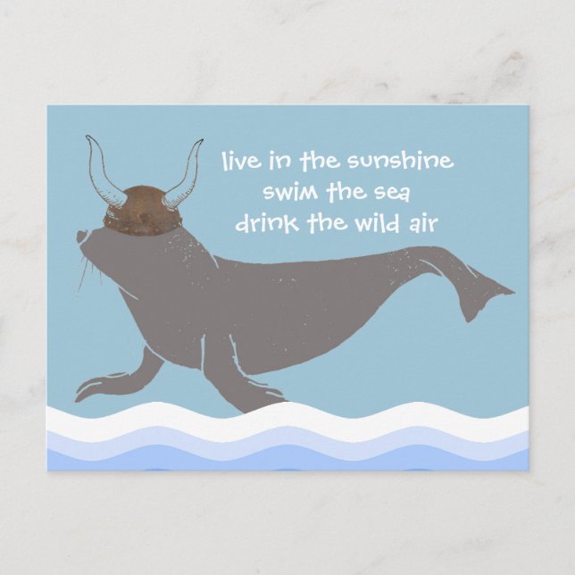 Postal Ilustracion de Viking de Sello (Anverso)