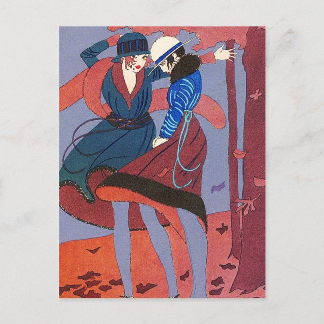 Postal Ilustracion Deco (Anverso)