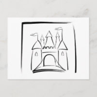 Ilustracion del castillo con Drawbridge