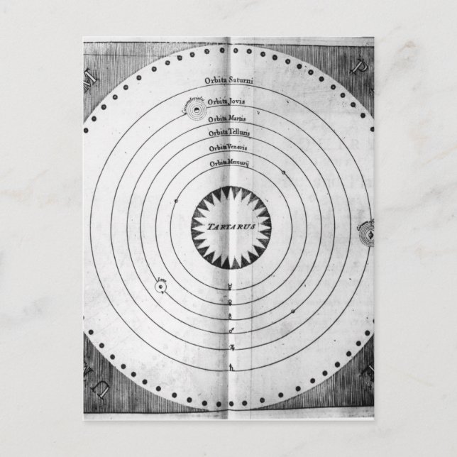 Postal Ilustracion del Cosmos (Anverso)