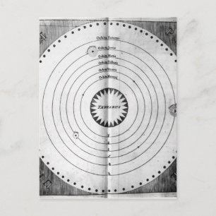 Postal Ilustracion del Cosmos