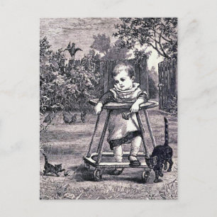 Postal ilustracion del libro de cosecha "Baby"