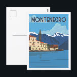 Postal Ilustracion del lugar de viaje famoso de Montenegr<br><div class="desc">El famoso paisaje del Ilustracion de Montenegro</div>