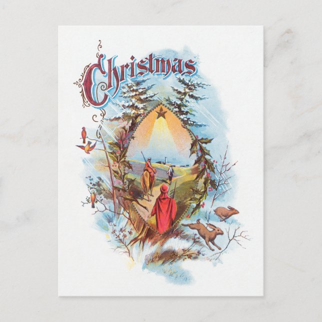 Postal Ilustracion Del Magi Bíblico (Anverso)