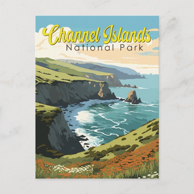 Postal Ilustracion del Parque Nacional de las Islas del C (Anverso)