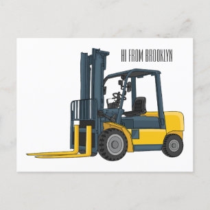 Postal Ilustracion del personalizado de elevación de la h
