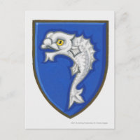 Ilustracion del símbolo de pescado heráldico en el