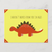 Ilustración divertida de dinosaurio amarillo y nar