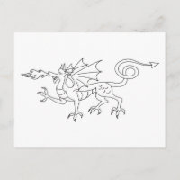 Ilustracion Dragon para respiración de fuego