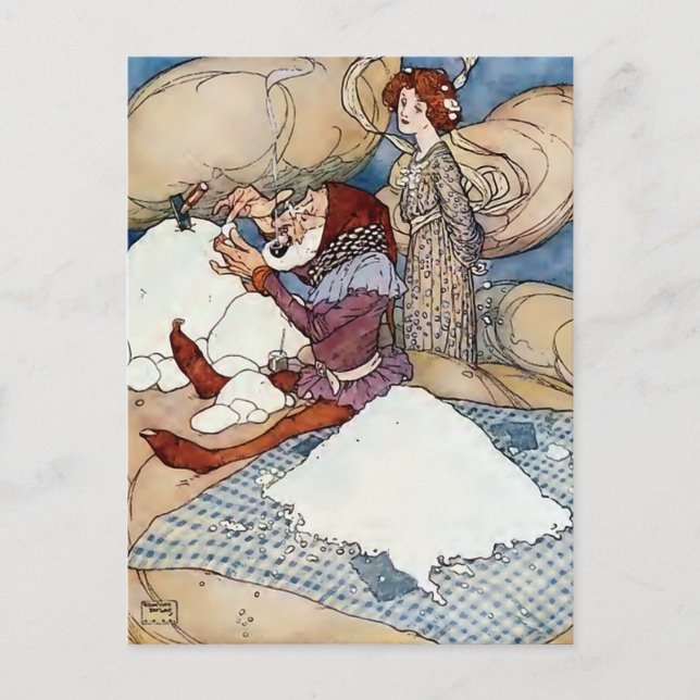 Postal "Ilustracion Edmund Dulac" (Anverso)