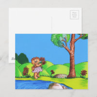 Ilustracion floral de Girly Bear Country