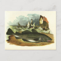 Ilustracion FolkArt de pescados y pescados de pesc