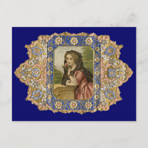 Postal Ilustracion francés vintage