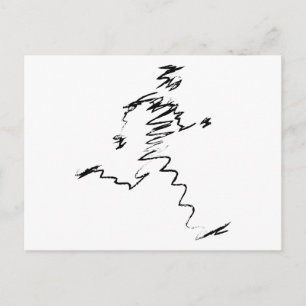 Postal Ilustracion fresco de Runner