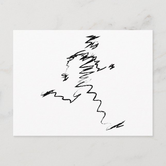 Postal Ilustracion fresco de Runner (Anverso)