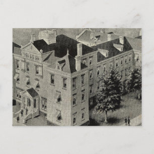 Postal Ilustracion Hartford Connecticut