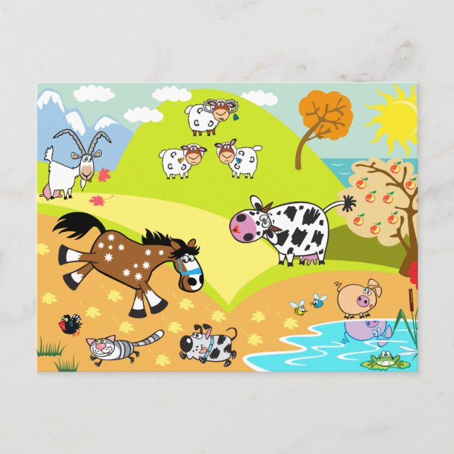 Postal ilustracion infantil (Anverso)