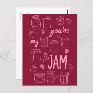 Postal ILUSTRACION JAM Cute Jars