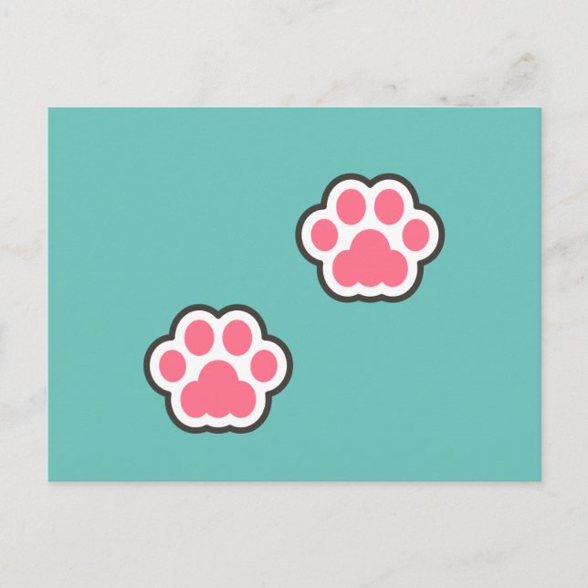 Postal Ilustracion Kitty (Anverso)