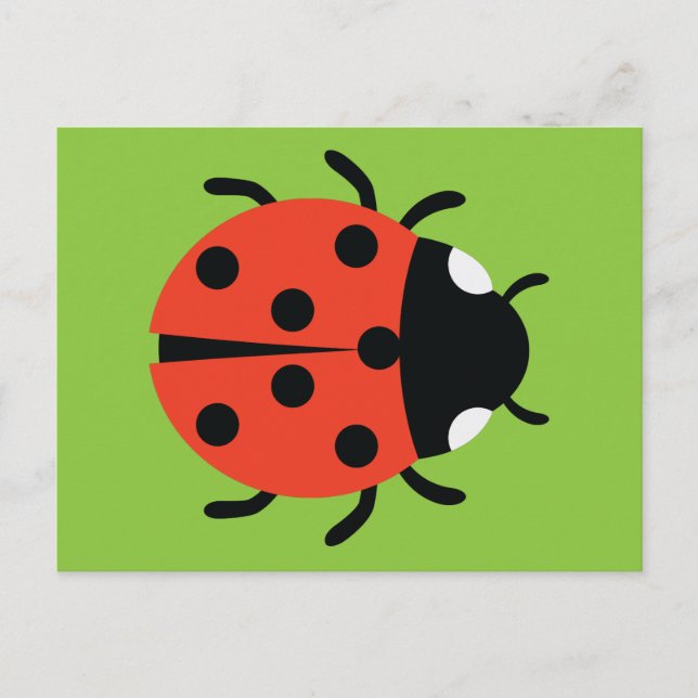 Postal Ilustracion Ladybug (Anverso)