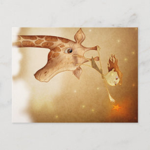 Postal Ilustracion lindo e imaginativo