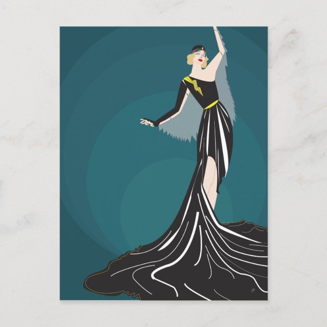 Postal ilustracion modelo de los años 20 (Anverso)