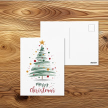 Ilustración moderna de árbol de Navidad alegre