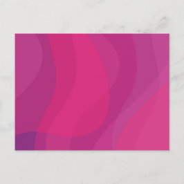 Postal Ilustracion ondulado urbano rosa, moderno, fresco 