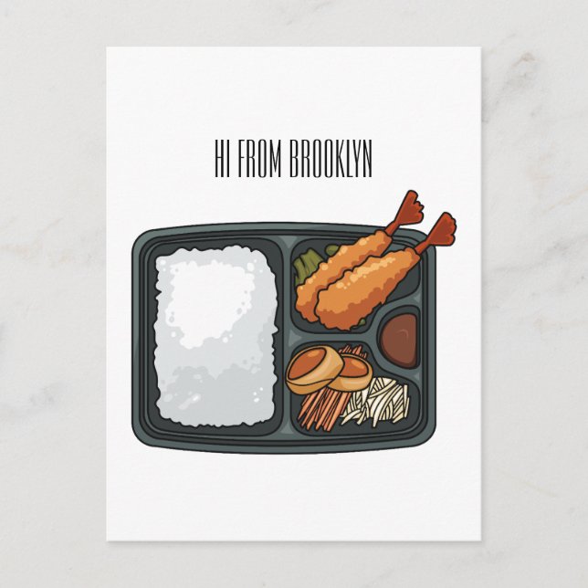 Postal Ilustracion personalizado Bento (Anverso)