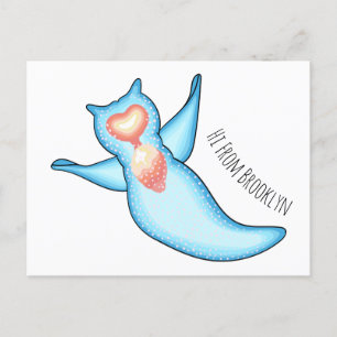 Postal Ilustracion personalizado de ángel de mar