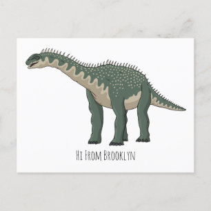 Postal Ilustracion personalizado de Barapasaurus