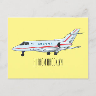 Postal Ilustracion personalizado de chorro privado
