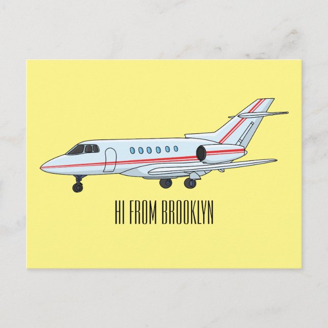 Postal Ilustracion personalizado de chorro privado (Anverso)