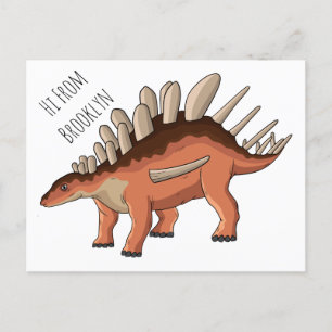 Postal Ilustracion personalizado de Kentrosaurus