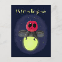 Ilustracion personalizado de luciérnaga de bichos 