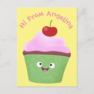 Postal Ilustracion personalizado de quequitos alegres