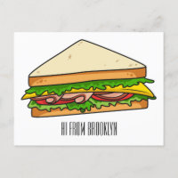 Ilustracion personalizado de sándwich