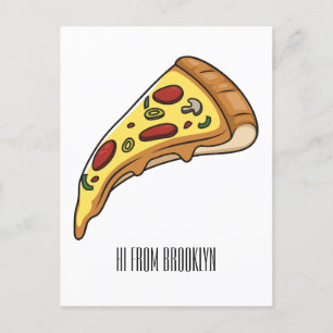 Postal Ilustracion personalizado Pizza