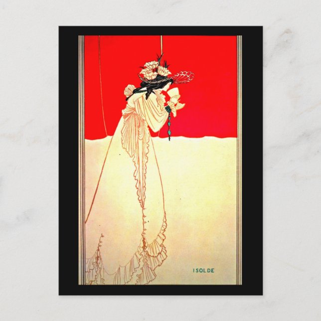 Postal Ilustracion Postcard-Vintage-Aubrey Beardsley 11 (Anverso)