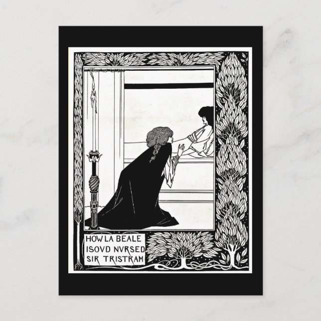 Postal Ilustracion Postcard-Vintage-Aubrey Beardsley 21 (Anverso)