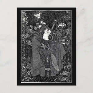 Postal Ilustracion Postcard-Vintage-Aubrey Beardsley 25