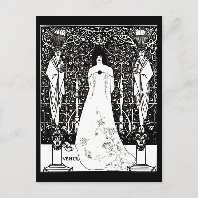 Postal Ilustracion Postcard-Vintage-Aubrey Beardsley 36 (Anverso)