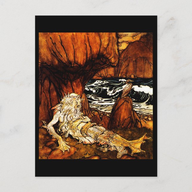 Postal Ilustracion postcard-vintage-Rackham 12 (Anverso)