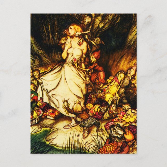 Postal Ilustracion postcard-vintage-Rackham 17 (Anverso)